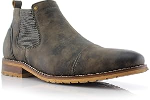 Ferro Aldo Men's Chelsea Boots | Pull-On Ankle Boot in Plain Toe, Cap Toe & Wingtip Brogue Styles | For Casual, Dress, Work & Formal Events