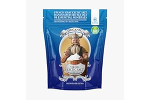 VIKING CELTIC SALT French Gray Celtic Salt - 8oz by Viking - Sea Salt, Kosher, 84 Minerals, Hand Harvested, Organic