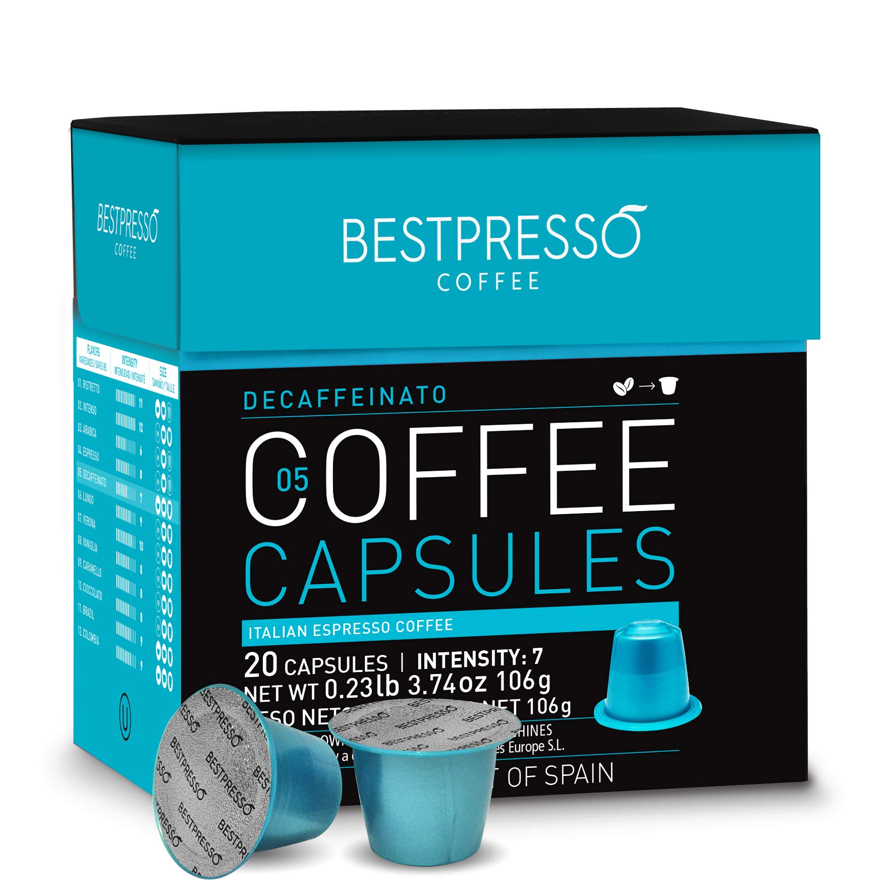 Bestpresso Coffee for Nespresso Original Machine 120 pods Certified