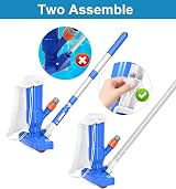 S-Union Portable Pool Vacuum Cleaner with 40'' Telescopic Handle view 7
