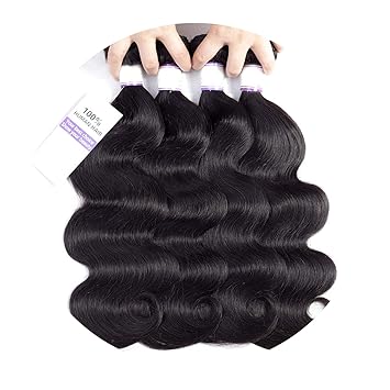 Amazon Com Wave Hair Bundles 100 Human Hair Weave Natural Color