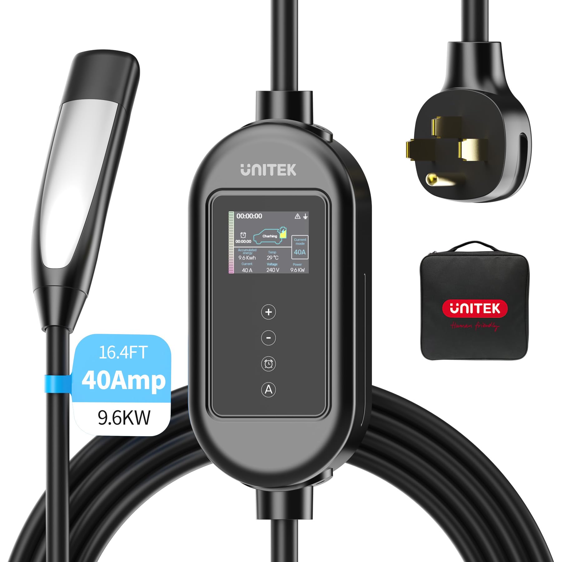 Photo 1 of Unitek 40A 9.6KW Tesla Home Charger -Auto Sensing Level 2 Portable Tesla Wall Charger,240V Mobile Charger Connector for Tesla, EV Charging Station for Tesla, EV Mobile Charger for Tesla Model 3/Y/S/X