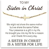 Tarsus Cross Bracelet for Women, Christian Gifts for Women, Religious Gifts Adjustable Dainty Cross Bracelet, Easter, Mother's Day, Christmas, Birthday