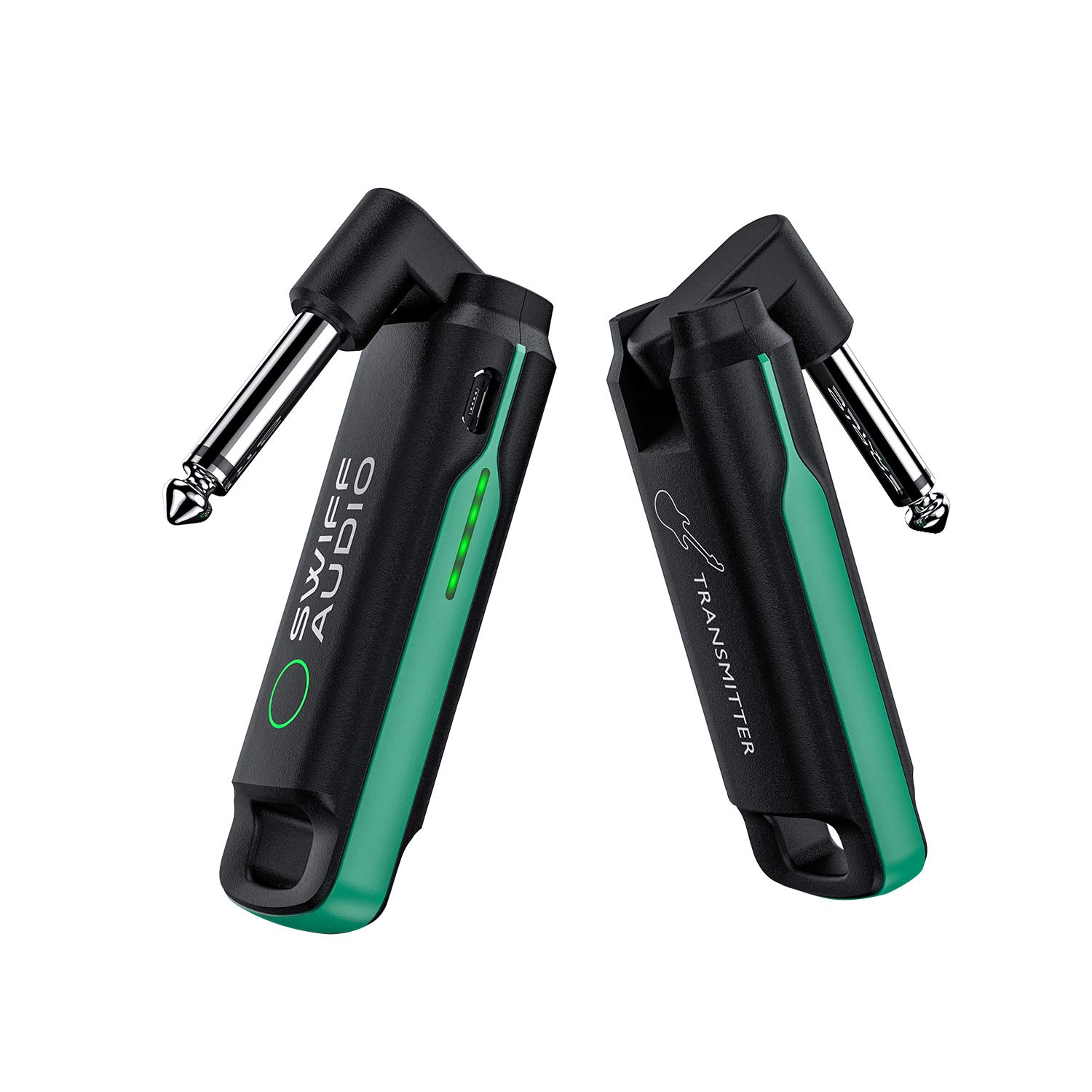 SWIFF AUDIO Wireless Guitar System, Digital Guitar Transmitter Receiver, Rechargeable Low Latency Wireless Guitar System with Multi Channel Support for Electric Guitar Bass and Musical Instruments