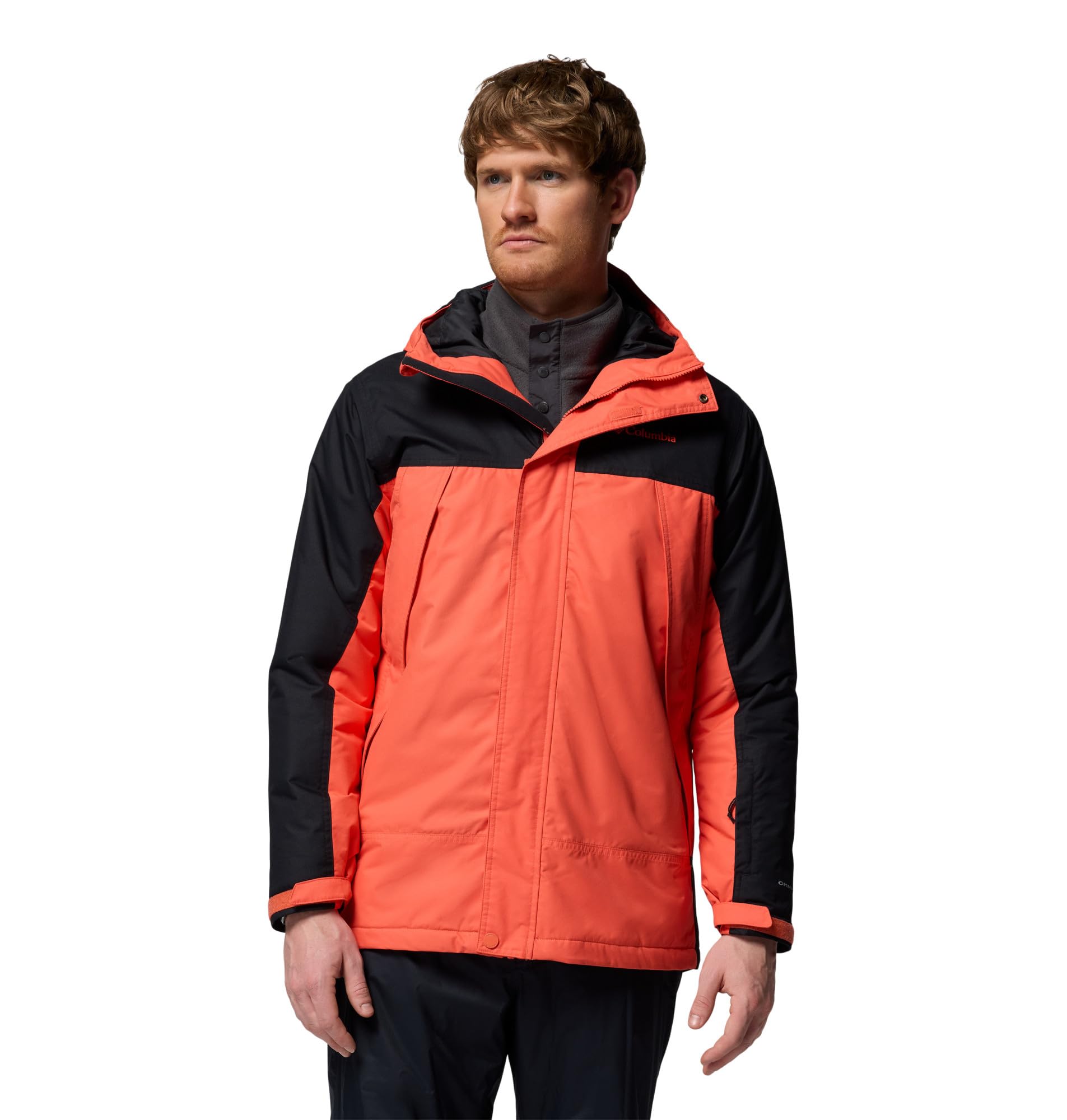 Columbia Mens Shotski Jacket, Zing/Black, XX-Large