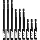 FTIHTRY 1/4&rdquo;Magnetic Extension Socket Drill Bit Holder, 60mm 100mm 150mm Long(2.36-6"), 9pcs Screwdriver Extension, Quick-Change Hex Shank Set