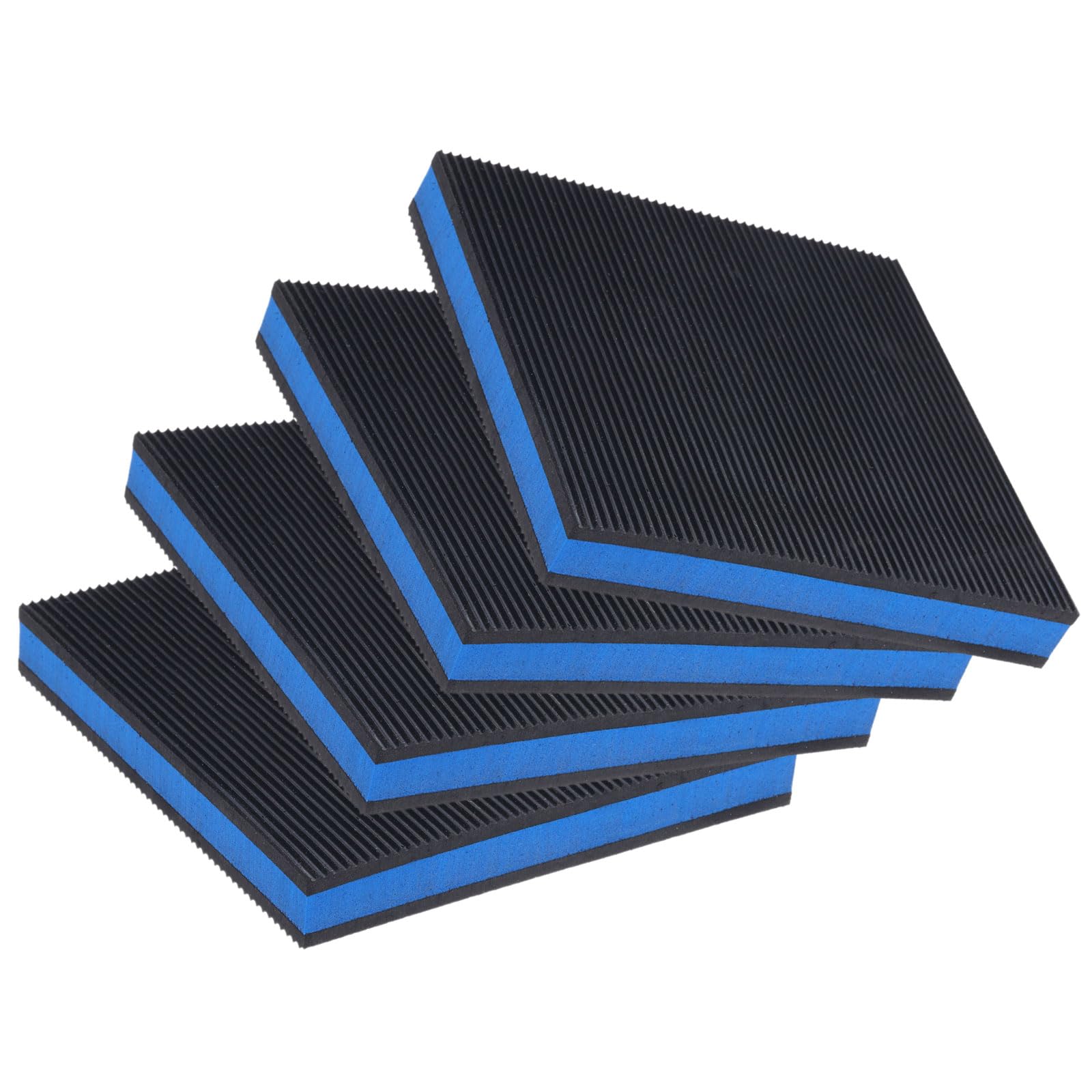 PATIKIL Rubber Anti Vibration Pads, 4 Pack 6 x 6 x 7/8 Inch Heavy EVA Center Isolation Mats Air Compressor Rubber Feet for Air Conditioner HVAC Washer and Dry