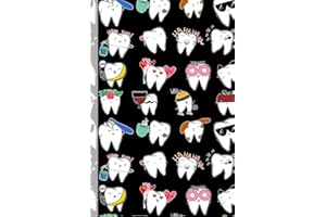 Happimola Teeth Emojis Notebook (Black) - For Dentists, Dental Assistants, Dental Hygienists, Dental Students, Dental Staff.
