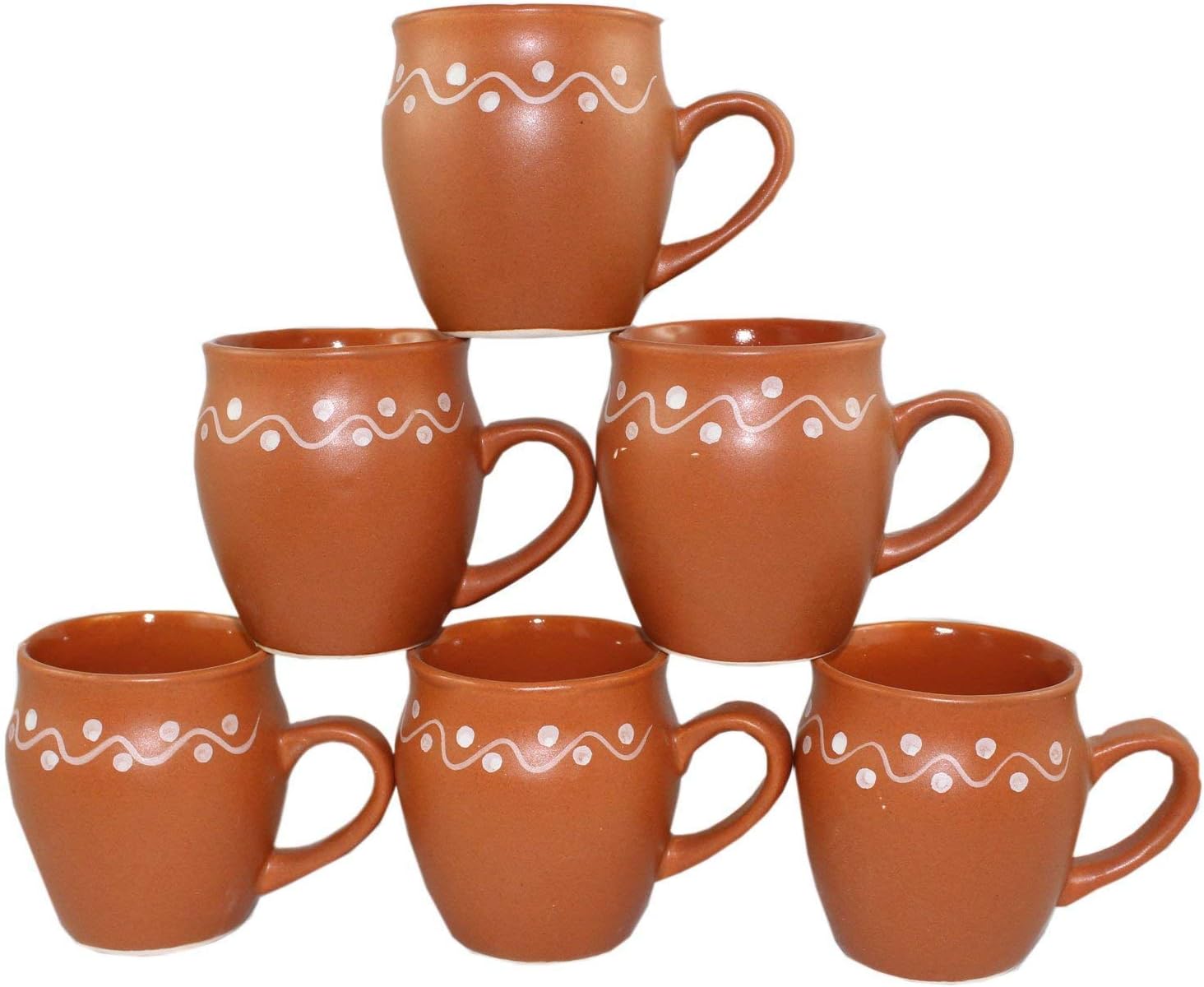 Odishabazaar Ceramic Kulhar Cups Traditional Indian Chai