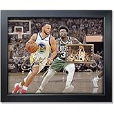 sufenvera Signed Stephen Curry Memorabilia Film Photo Collage,Stephen Curry Picture Framed Poster Gifts for Basketball Fans on Birthday/Christmas/Valentine's Day 10x8 Inches