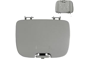 TQPONLY Overhead Console Garage Door Opener Cover | Compatible with 2002-2004 Ford Super Duty F250 F350 F450 F550 Truck | Replaces 2C3Z7811586CAB (Light Flint Grey)