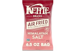 Kettle Brand Potato Chips, Air Fried Himalayan Salt Kettle Chips, 6.5 Oz Bag