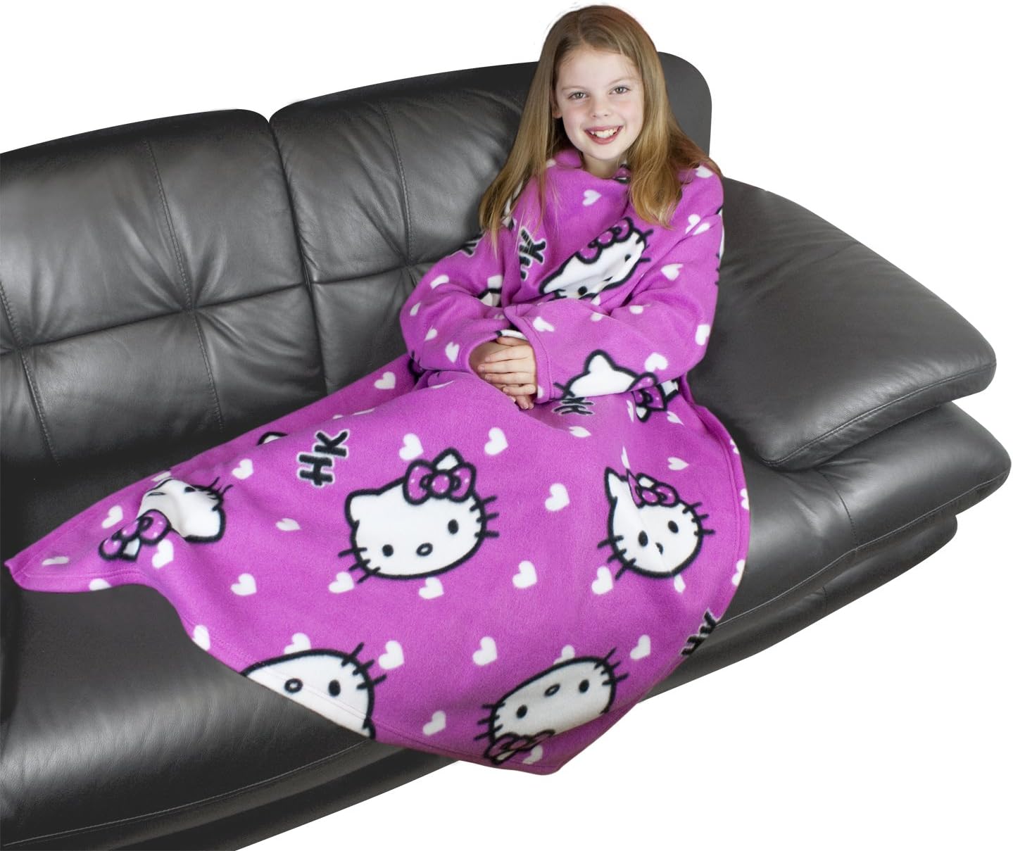 Character World Hello Kitty Hearts Sleeved Fleece Blanket Amazon.co.uk