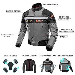 BORLENI Motorcycle Jacket Motorbike Riding Jacket