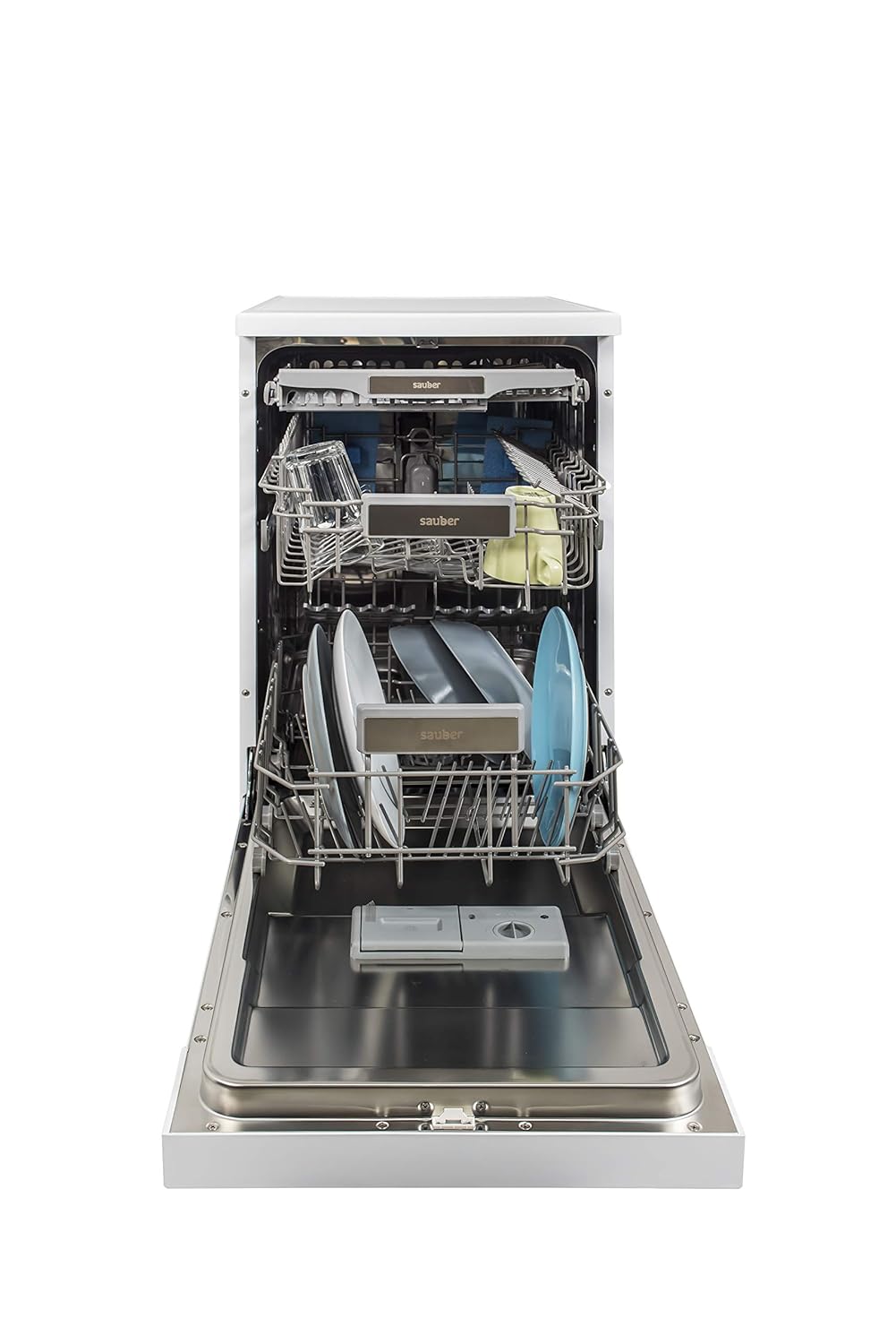 3 Bandejas Sauber Lavavajillas 45 Cm Sdw45i A 11 Cubiertos Acero Inoxidable Lavavajillas Estrechos Com Grandes Electrodomesticos