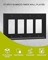 TREEWELL 2-Pack Quad Decorator Outlet Cover