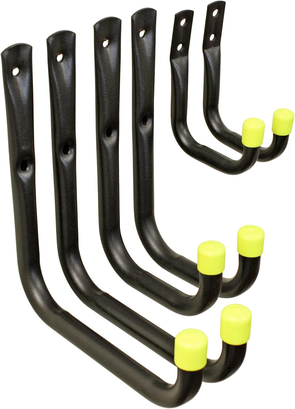 keypak 6pk Garage Storage Hooks Set Heavy Duty 30kg Capacity Assorted Sizes