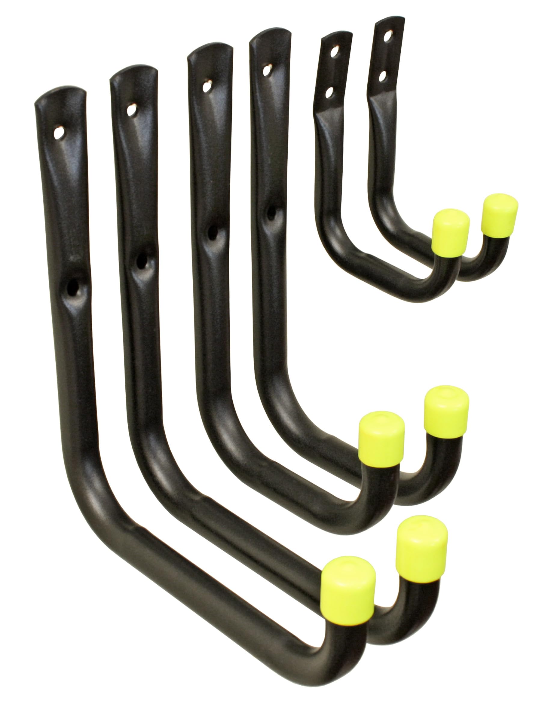 keypak Universal Heavy Duty Garage Storage Hooks Set, 30kg Load Capacity per Hook (6 Pack)