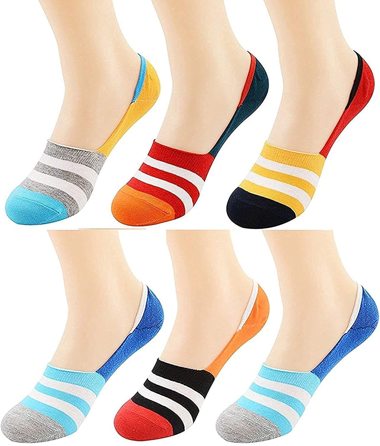 SS_Enterprises Solid Cotton loafer/liner socks For Men And Women Pack of 6 Amazon.in Clothing