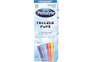 Pedialyte®, Electrolyte Popsicles For Adults & Kids, Variety Pack, 16 x 62.5 mL, Electrolyte Replacement Oral Rehydration Sol