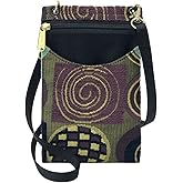 Danny K. Women's Tapestry Crossbody Cell Phone or Passport Purse, Handmade in USA | Cell Phone, Handmade, in USA