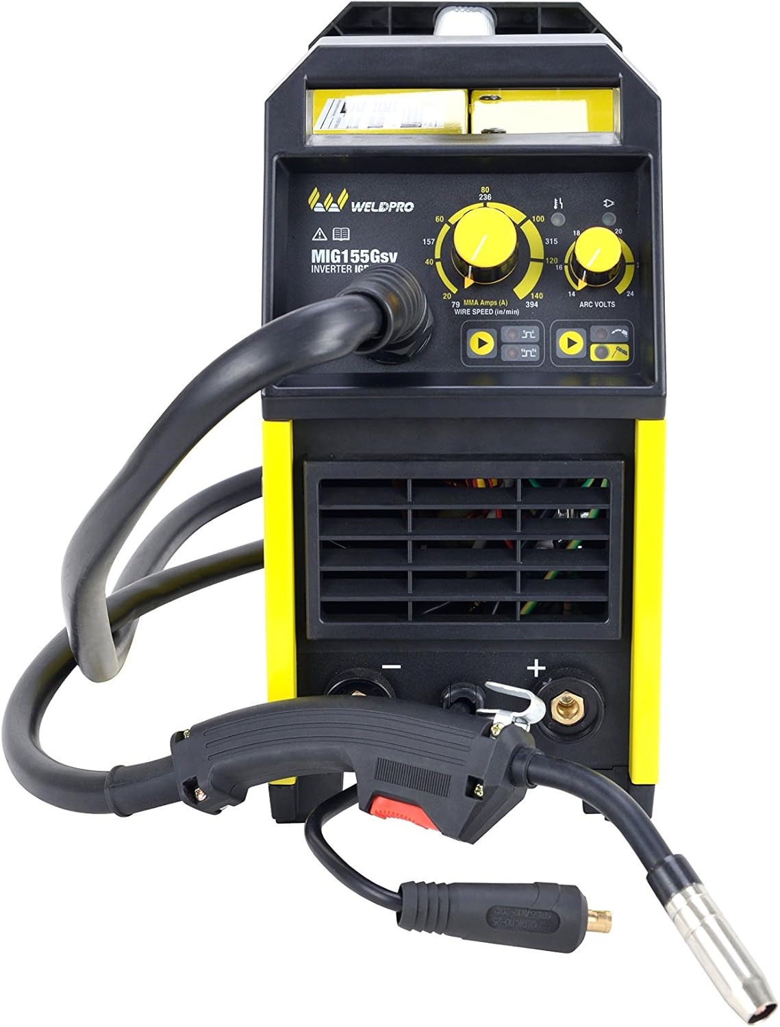 MIG155GSV 155 AMP INVERTER MIG/STICK ARC WELDER WITH DUAL VOLTAGE 220V/110V welding machine 3 Year Warranty - - 