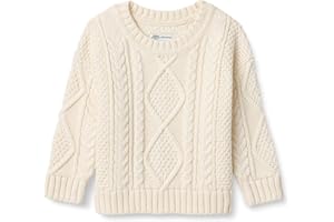 Amazon Essentials Unisex-Baby Cable Crewneck Sweater