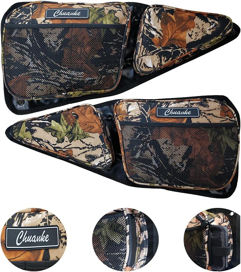 Chuanke RZR Side Door Bag Maple Leaf Camo Series UTV Front Door Storage Bag With Knee Protection Pad Suitable Polaris 2014-2019 RZR XP Turbo 1000 S900: Automotive