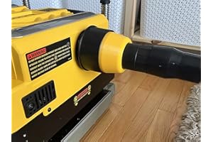 TOOLCURVE 2 1/2 Hose Adapter Compatible with Dewalt DW735 & DW735x Planer - Made in USA!