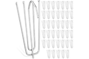 jojofuny 40 Pieces Stainless Steel Four-Prong Curtain Hooks 70mm X 25mm Rustproof Drapery Hooks for Bathroom