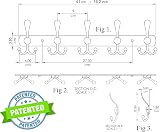 GlazieVault Wall Coat Hooks 2 Pack Stainless Steel Heavy Duty Rust Free view 4