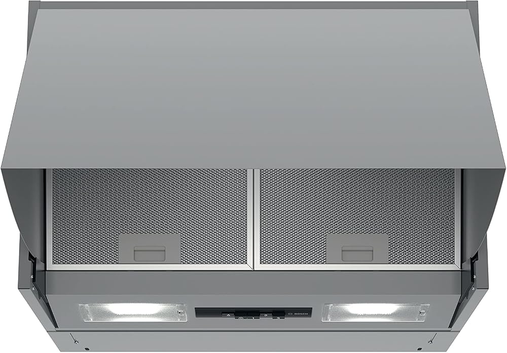Bosch 60cm Wall-Mounted Cooker Hood Silver with LED Lights