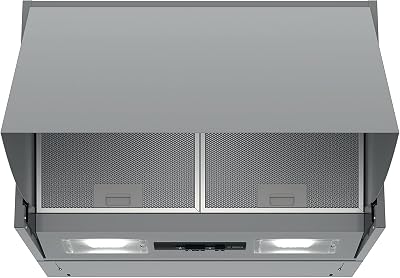 Bosch 60cm Wall-Mounted Cooker Hood Silver with LED Lights