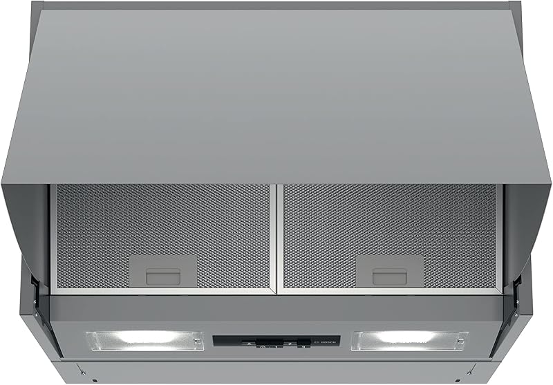 Bosch 60cm Wall-Mounted Cooker Hood Silver with LED Lights