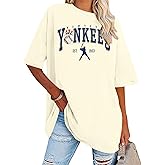 Game Day Shirt Baseball Shirts Women Oversized Baseball Team Graphic Tshirt Baseball Fan Shirt Casual Short Sleeve Tee Tops