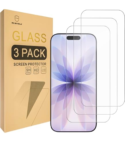 Mr.Shield Pellicola In Vetro Temperato Per Google Pixel 10/10 Pro/9/9 Pro, 3 Pezzi, 9H, Compatibile Con Impronte Digitali - 3