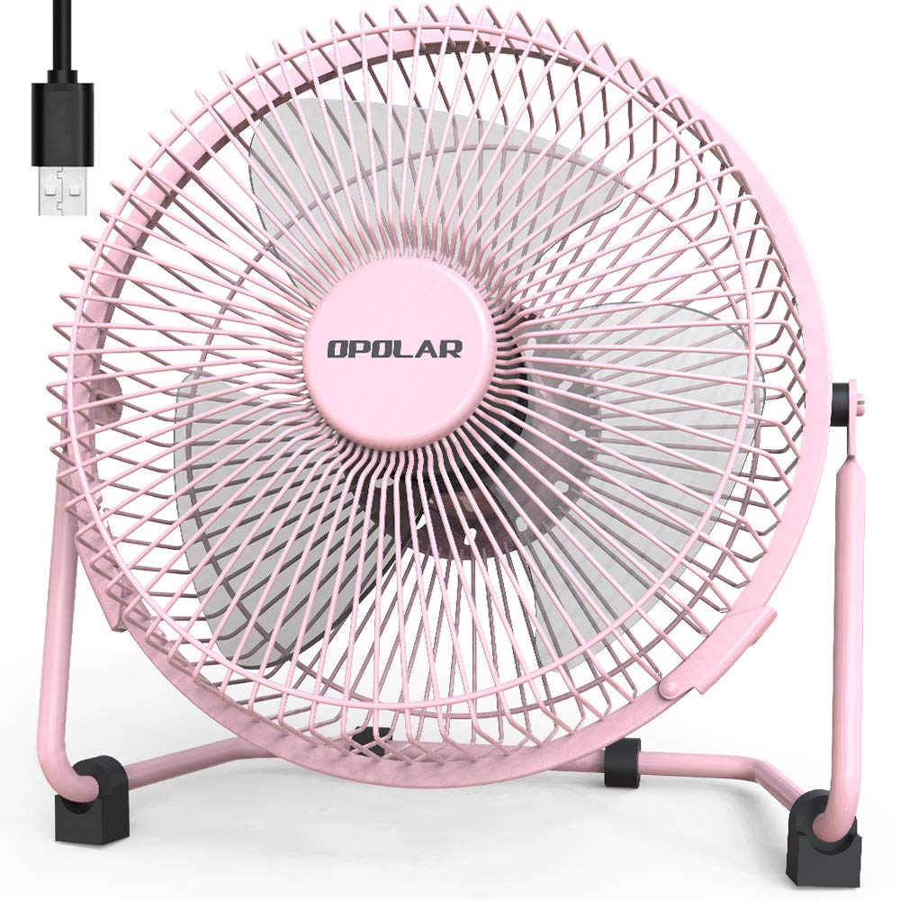 OPOLAR USB Powered Desk Fan with USB Plug, 9 Inch Quiet Portable Fan
