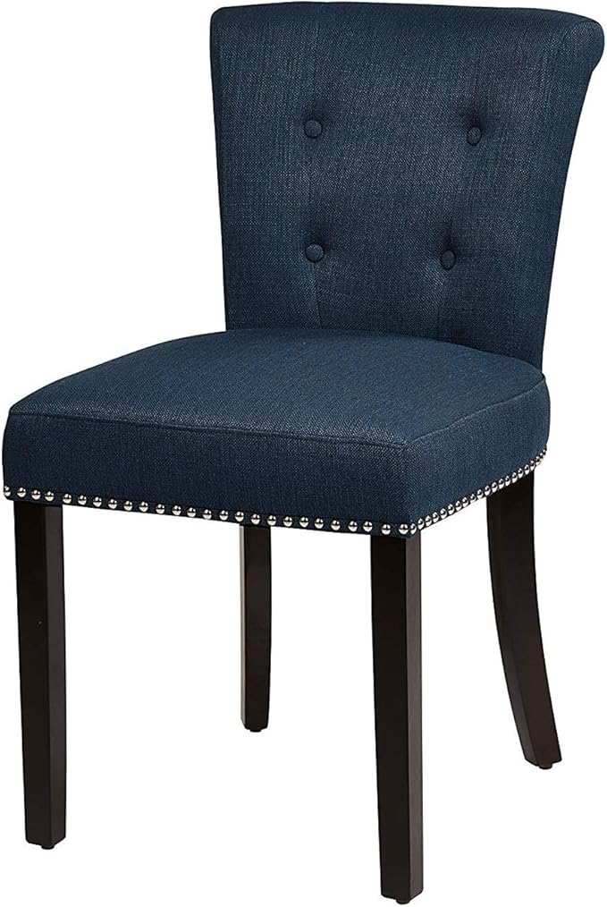 Amazon.com: Wood & Style Furniture Kendal Chair with Silver Nailhead
