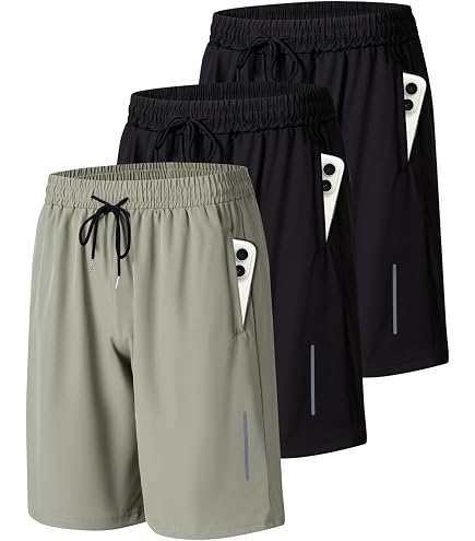Amazon.com: Mens Athletic Shorts with Zipper Pockets, Running
