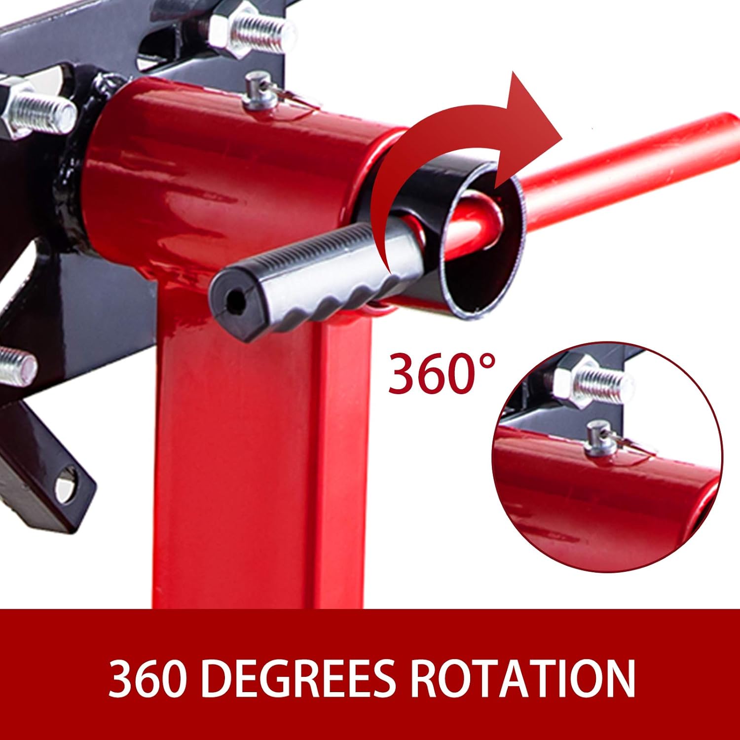 BestEquip Engine Stand 1250LBS Capacity Motor Stand Engine Hoist Rotating Automotive Tools in Heavy Duty Steel with 4 Iron Caster Wheels Maintenance Equipment for Auto Car Truck Jack: Automotive