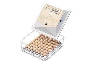 56 Egg Incubator – Incubators for Hatching Eggs with Automatic Egg Turner, Digital Temperature Display & Humidity Monitor, Bu