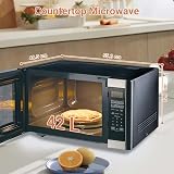 Techomey 42L Microwave Oven & Grill 1200W, 11 Power Levels, Auto Menus view 5
