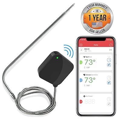 Bluetooth BBQ Thermometer Smart Wireless Meat Jordan Ubuy