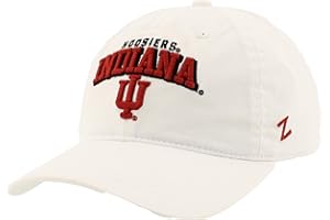ZHATS NCAA Unisex-Adult NCAA Officially Licensed Hat Scholarship Classic White