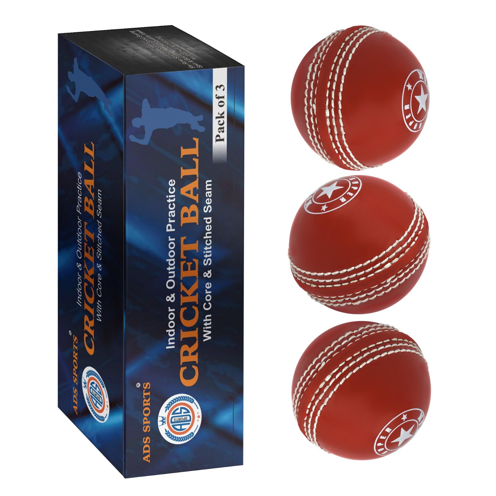 SPIN FIRST Incrediballs Soft Rubber Practice Balls | Safe Indoor & Outdoor Cricket Ball | Stitched Seam with PU Core | Ideal for Coaching, Garden Play & Skill Development