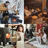 BenkerEsti Wood Stove Fan 4 Blades Silent Operation Black view 7
