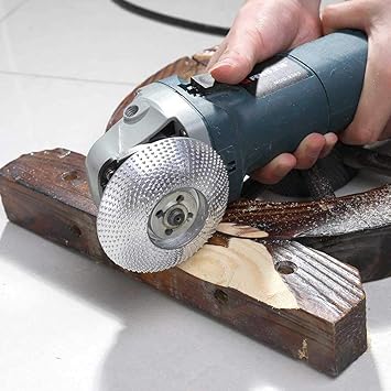 Amazon Zmart 木材 研削 ホイール ロータリー ディスク サンディング ウッド カービング ツール アングル グラインダー 研磨 4インチ ボア 高品質 サンダー