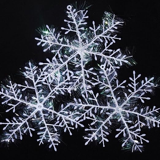 Amazon Com Sbparts Winter White Snowflakes Decorations Ornaments