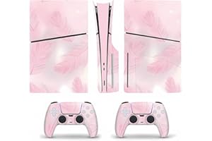 6-in-1 Protective For Disc Edition Version Slim Skin Console Controller Stickers Decal Colorful Pink 5 Station Play Accessori