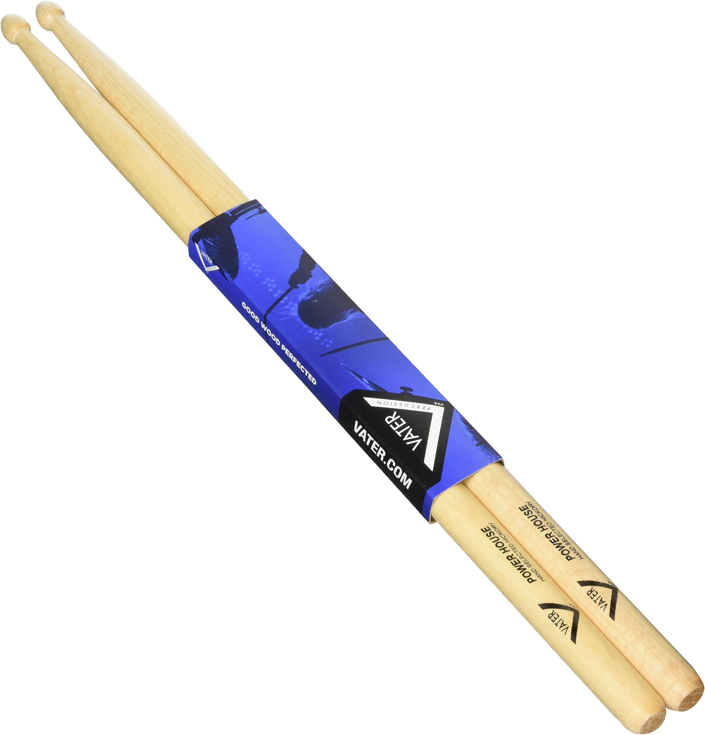 VaterPower House (Wood Tip) American Hickory Drumsticks - VHPHW